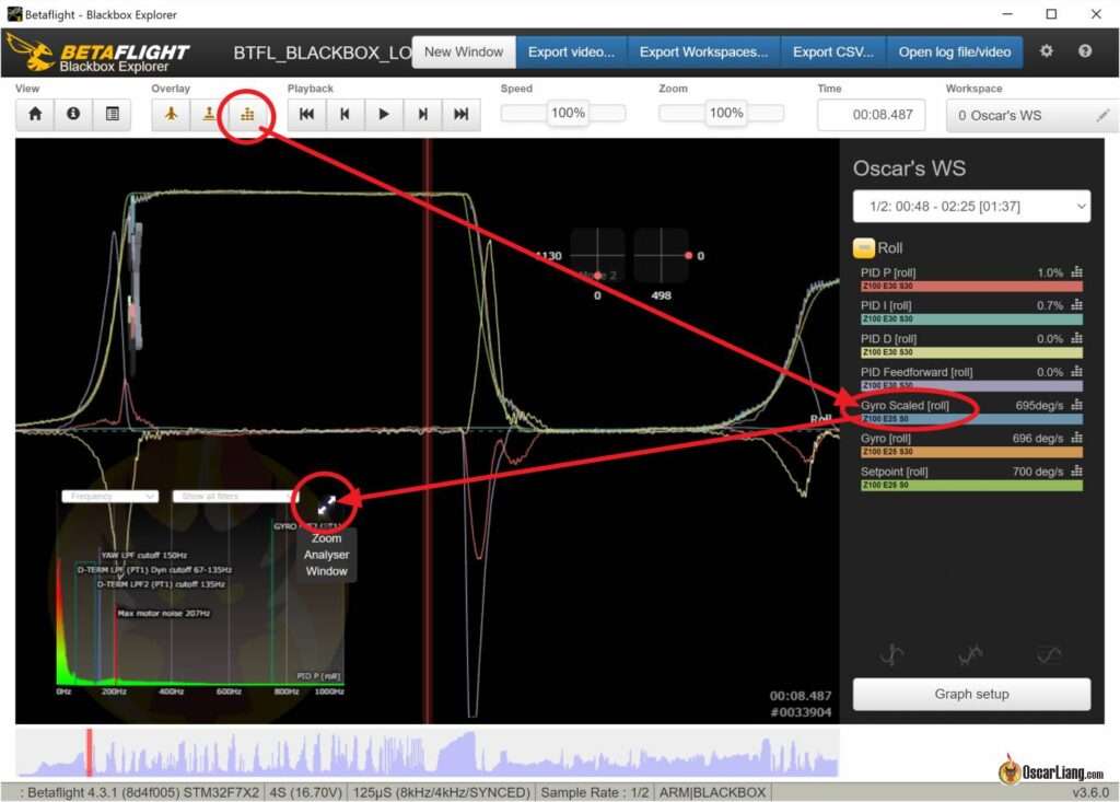 Blackbox 噪声频率分析 — 滤波器调参的核心判断工具